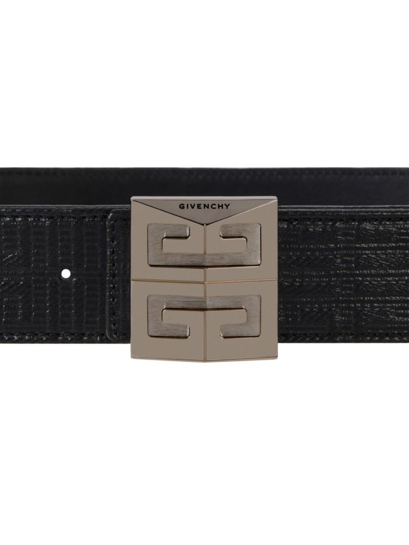 ジバンシー ベルト（メンズ） 【送料無料】 ジバンシー メンズ ベルト アクセサリー 4G Reversible Belt in Leather and Coated Canvas black