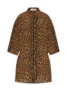 【送料無料】 ヴァレンティノ レディース ワンピース トップス Animalier Crepe De Chine Blouson animal print