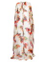 【送料無料】 アレキサンダー・マックイーン レディース ワンピース トップス Sheer Floral-Silk Gown optical white