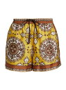 【送料無料】 ニリロータン レディース ハーフパンツ・ショーツ ボトムス Frances Silk Scarf Shorts scarf print yellow