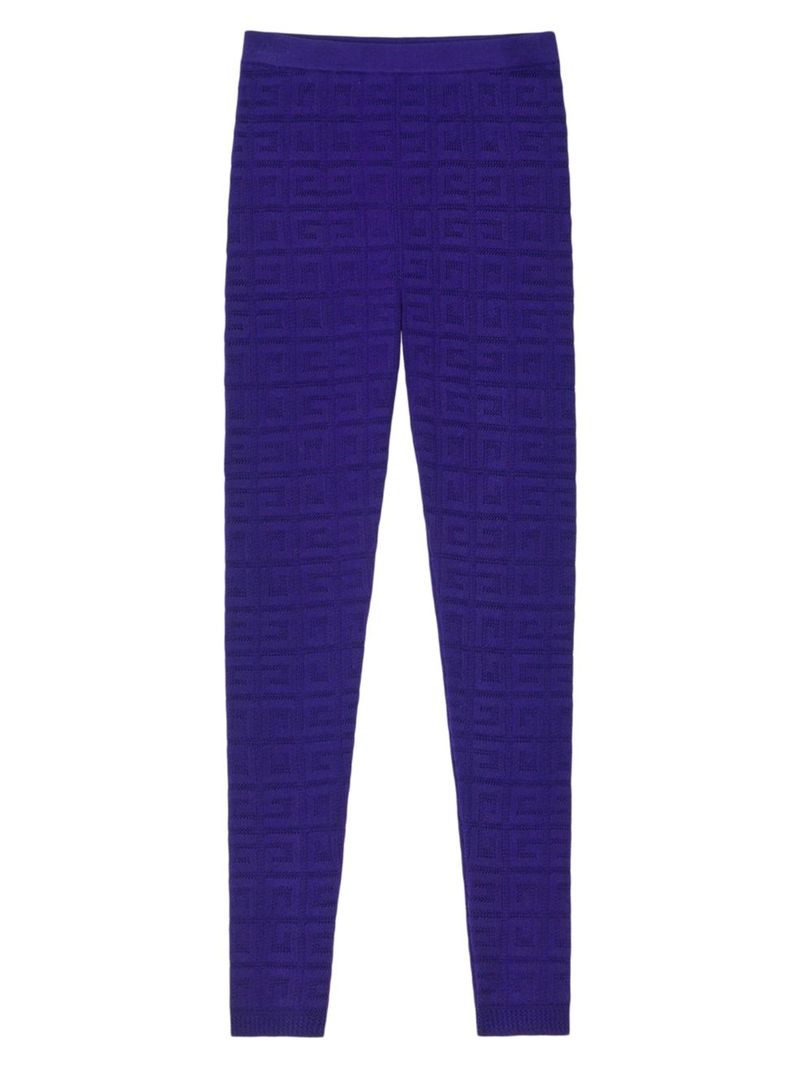 yz WoV[ fB[X MX {gX Leggings In 4G Jacquard dark purple