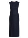 【送料無料】 トムブラウン レディース ワンピース トップス Wool Button-Side Midi-Dress dark navy