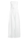 【送料無料】 フェイスフルザブランド レディース ジャンプスーツ トップス Sol De Verano Alegrias Belted Linen Wide-Leg Jumpsuit white