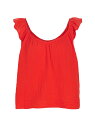 【送料無料】 ヴェルヴェットバイグラハムスペンサー レディース タンクトップ トップス Annette Gauze Sleeveless Top cardinal