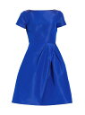 【送料無料】 キャロライナヘレラ レディース ワンピース トップス Icon Silk Faille Cocktail Dress cobalt