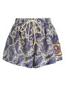 【送料無料】 ジマーマン レディース ハーフパンツ・ショーツ ボトムス Devi Paisley Silk Drawstring Shorts indigo cream paisley