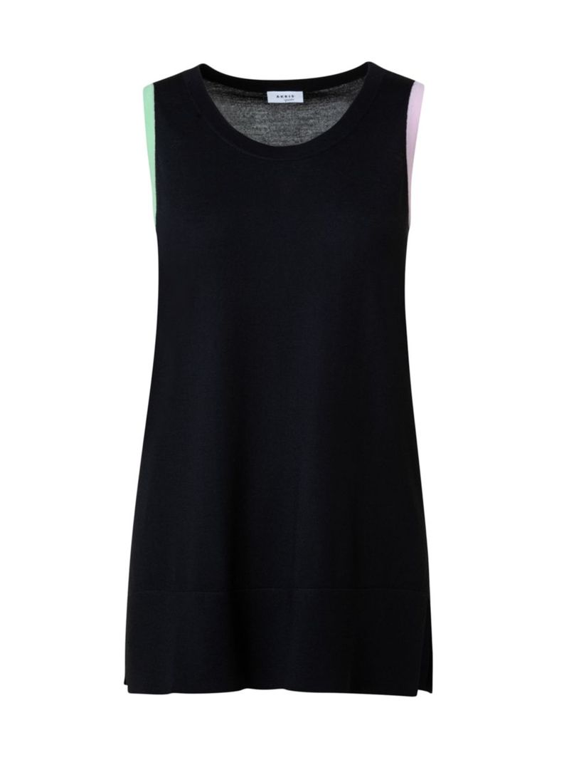 【送料無料】 アクリス プント レディース タンクトップ トップス Colorblocked Tank Top black multi