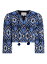 【送料無料】 ジョアンナオッティ レディース シャツ トップス Master Weaver Embroidered Voile Crop Shirt grey multi