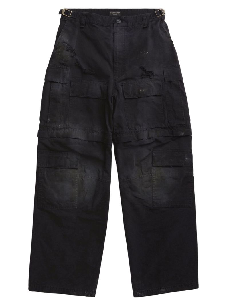 【送料無料】 バレンシアガ メンズ カジュアルパンツ カーゴパンツ ボトムス Large Cargo Pants black