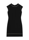 【送料無料】 セオリー レディース ワンピース トップス Embroidered Cap-Sleeve Minidress black