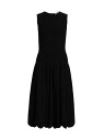 【送料無料】 オスカー デ ラ レンタ レディース ワンピース トップス Knit Godet Fit-&-Flare Dress black