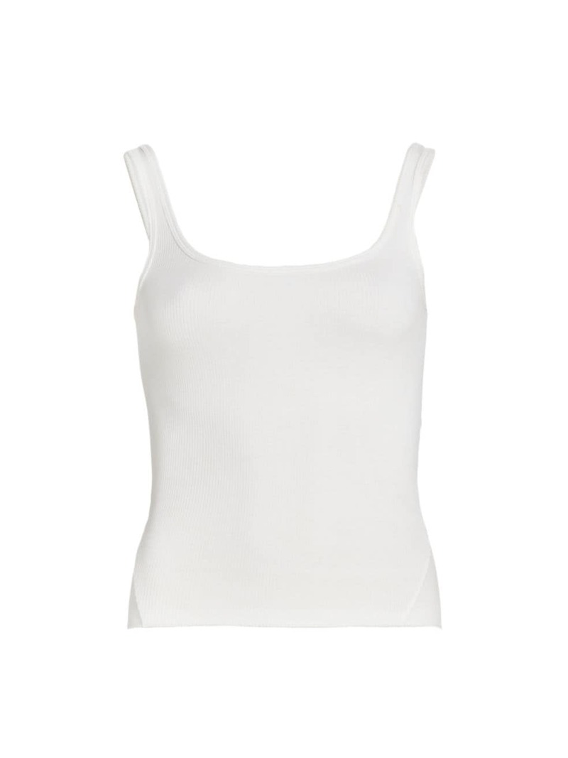 yz OAh{[ fB[X ^Ngbv gbvX The Essential Rib Scoop Neck Tank white