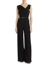 【送料無料】 ブラックハロ レディース ジャンプスーツ トップス Jackie Asymmetric Belted Jumpsuit black