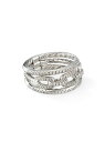 ̵ ǥӥåȡ桼ޥ ǥ  ꡼ Stax 18K White Gold & Pavé Diamond Three-Row Chain Link Ring white gold