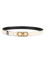 【送料無料】 フェラガモ レディース ベルト アクセサリー New Gancini Reversible Leather Belt bone black