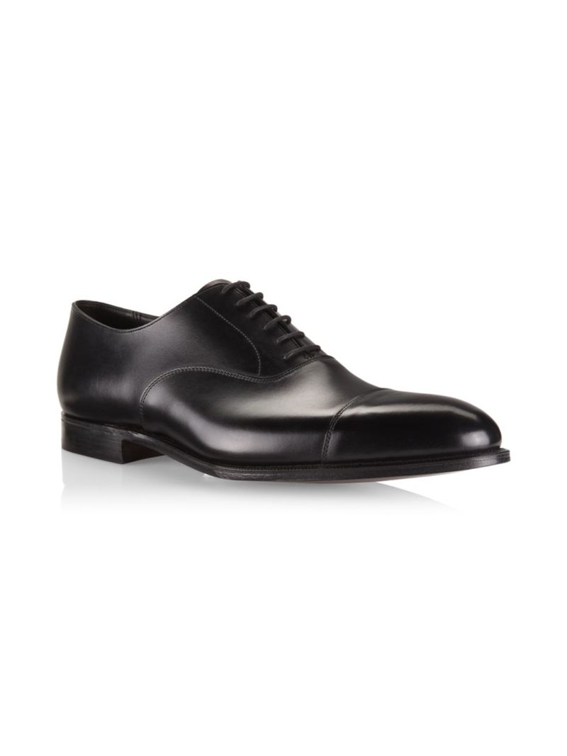 【送料無料】 クロケット＆ジョーンズ メンズ ドレスシューズ シューズ Hand Grade Lonsdale Leather Cap-Toe Oxfords black calf 2