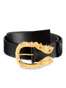 yz o[ Y xg ANZT[ Goldtone Buckle Belt black