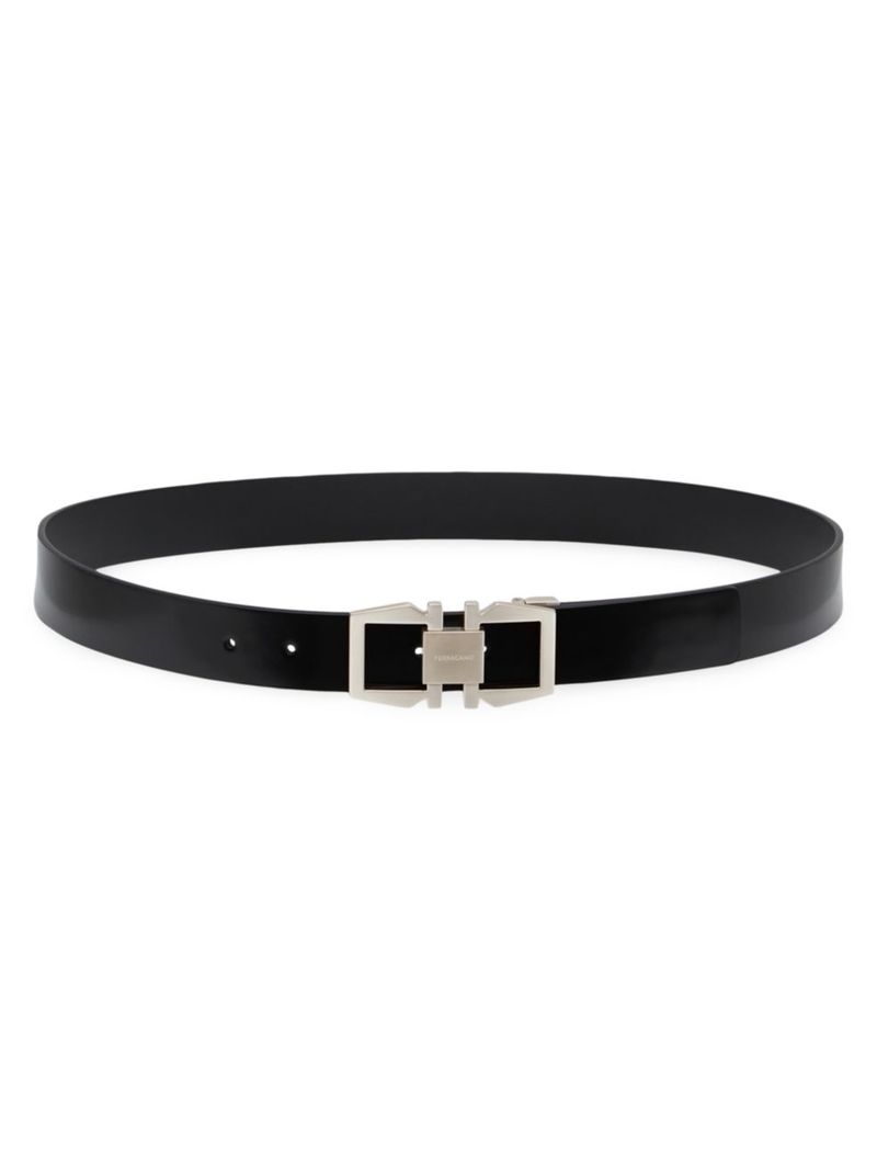 フェラガモ ベルト（メンズ） 【送料無料】 フェラガモ メンズ ベルト アクセサリー Adjustable Leather Belt nero