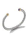 yz fCrbgE[} Y uXbgEoOEANbg ANZT[ Cable Cuff Bracelet with 18K Yellow Gold lapis