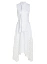 【送料無料】 オスカー デ ラ レンタ レディース ワンピース トップス Gardenia Lace Draped Shirtdress white