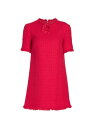 【送料無料】 オスカー デ ラ レンタ レディース ワンピース トップス Boucle Tweed Shift Dress cerise