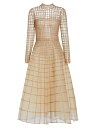 【送料無料】 オスカー デ ラ レンタ レディース ワンピース トップス Crystal Grid Cocktail Dress crystal