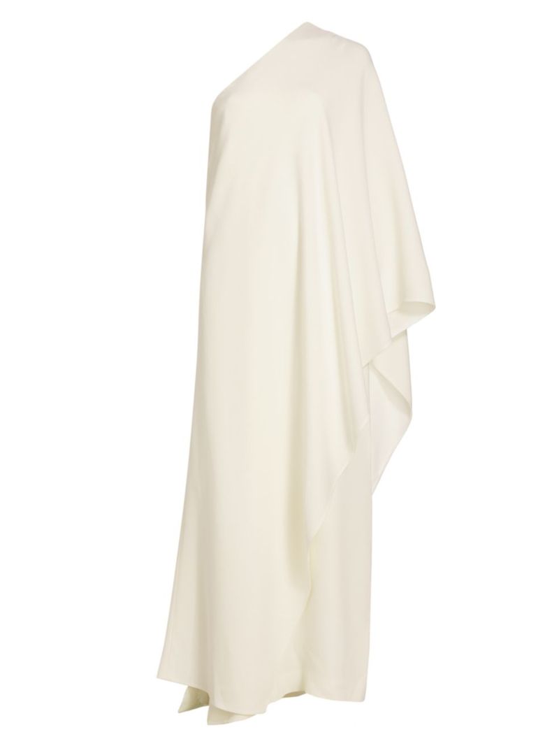 【送料無料】 ザ ロウ レディース ワンピース トップス Sparrow Silk One-Shoulder Gown off white