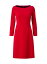 ̵ ꥹ ǥ ԡ ȥåץ Stretch Wool Boatneck A-Line Dress ruby red