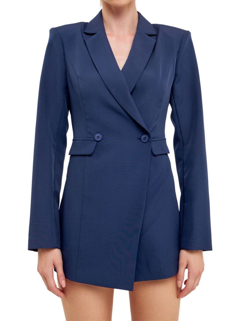 【送料無料】 エンドレスローズ レディース ジャンプスーツ トップス Suit Blazer Romper navy