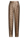 【送料無料】 ドリス・ヴァン・ノッテン レディース カジュアルパンツ ボトムス Porter Metallic Wide-Leg Pants gold