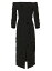 ̵ 饤ʥإ ǥ ԡ ȥåץ Off-The-Shoulder Sequin Midi-Dress black