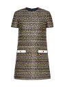 【送料無料】 ヴァレンティノ レディース ワンピース トップス Tweed Party Short Dress brown