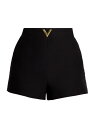 【送料無料】 ヴァレンティノ レディース ハーフパンツ・ショーツ ボトムス Logo-Accented Crepe Shorts black