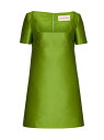 【送料無料】 ヴァレンティノ レディース ワンピース トップス Short Dress In Techno Duchesse green