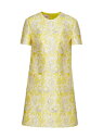 【送料無料】 ヴァレンティノ レディース ワンピース トップス Iris Brocade Short Dress yellow silver