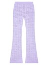 【送料無料】 ジバンシー レディース カジュアルパンツ ボトムス Flare Pants In 4G Jacquard lavender