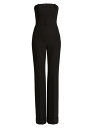 【送料無料】 モスキーノ レディース ジャンプスーツ トップス Strapless Trouser Jumpsuit black