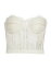 ̵ 쥭ޥå ǥ  ȥåץ Strapless Lace Crop Bustier ivory