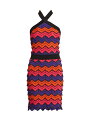 【送料無料】 バルマン レディース ワンピース トップス Knit Chevron Halter Mini Dress multi