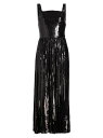 【送料無料】 アダム リピズ レディース ワンピース トップス Medici Sequin-Embroidered Dress black