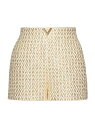 【送料無料】 ヴァレンティノ レディース ハーフパンツ・ショーツ ボトムス Boucle Optical Gold Shorts ivory gold