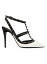 ̵ ƥ ǥ ѥץ 塼 Rockstud Two-Tone Patent Leather Pumps With Matching Straps and Studs 100mm black ivory