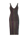 【送料無料】 ミッソーニ レディース ワンピース トップス Striped Sheath Dress black multi