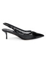  アライア レディース パンプス シューズ 55MM Leather & Mesh Slingback Pumps black