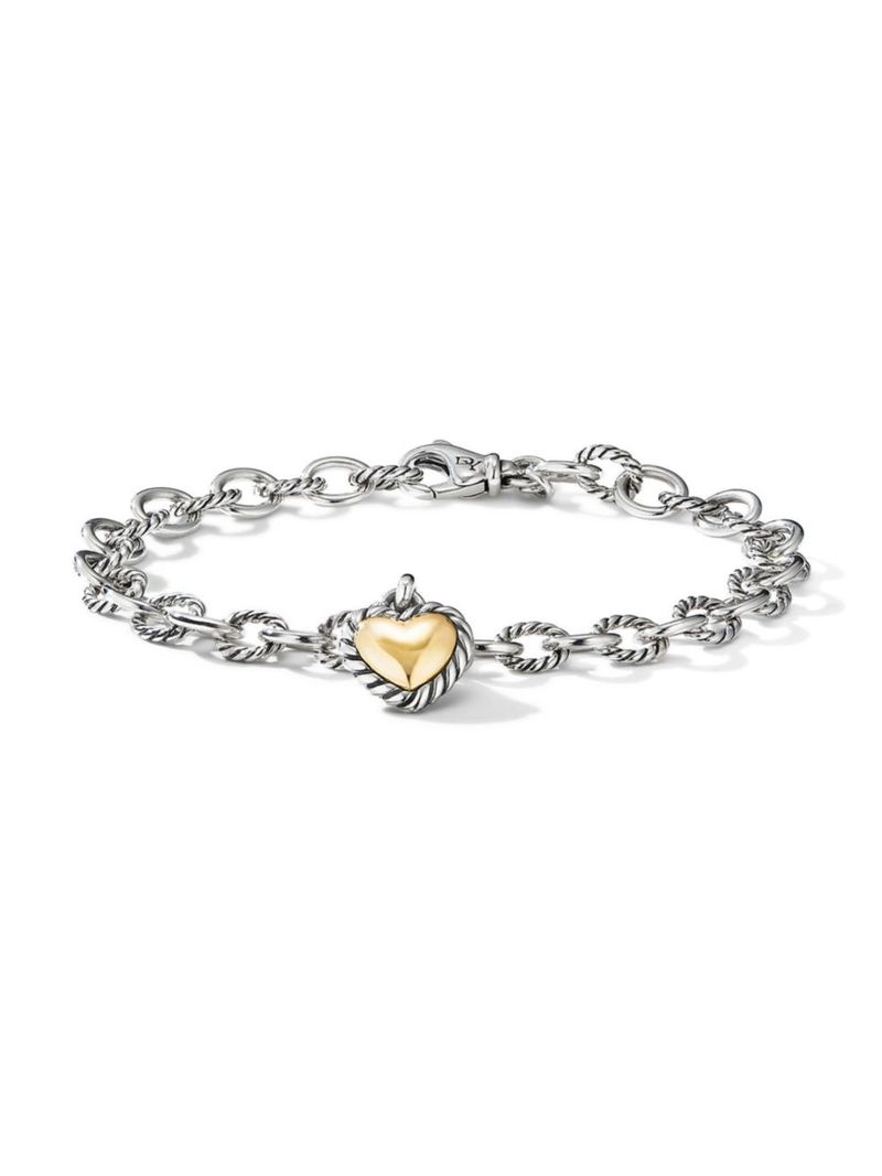 【送料無料】 デイビット・ユーマン レディース ブレスレット・バングル・アンクレット アクセサリー Cable CollectiblesR Cookie Classic Heart Bracelet with 18K Yellow Gold multi