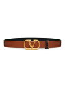 yz @eBm fB[X xg ANZT[ Reversible Vlogo Signature Belt saddle brown black