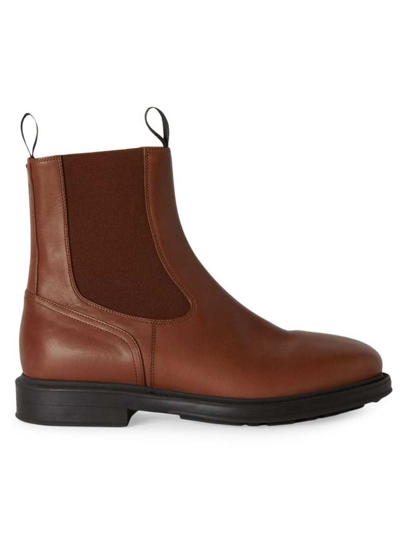 【送料無料】 ロロピアーナ メンズ ブーツ・レインブーツ シューズ Travis Leather Chelsea Boots brown