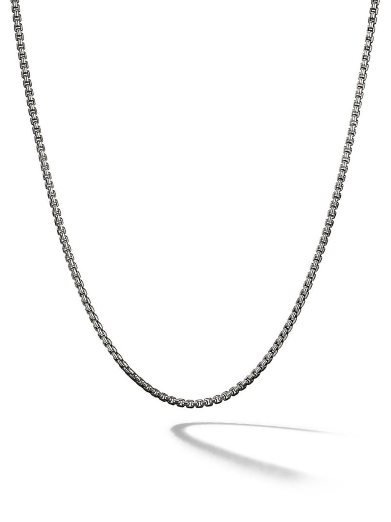  デイビット・ユーマン メンズ ネックレス・チョーカー・ペンダントトップ アクセサリー Box Chain Necklace sterling silver