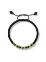 yz fCrbgE[} Y uXbgEoOEANbg ANZT[ Fortune Woven Black Nylon Bracelet with Nephrite Jade, Black Onyx and 18K Yellow Gold black onyx