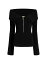 【送料無料】 カイト レディース ニット・セーター アウター Sevyn Knit Off-The-Shoulder Top black